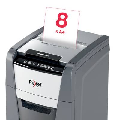 Destructeur de documents Rexel Optimum AutoFeed+ 90X 90 feuille(s) micro-découpage 4 x 28 mm P-4 34 l Détruit également -7