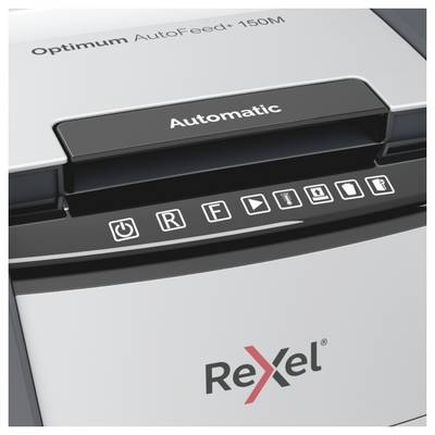 Destructeur de documents Rexel Optimum AutoFeed+ 150M 150 feuille(s) micro-découpage 2 x 15 mm P-5 44 l Détruit égalemen-1