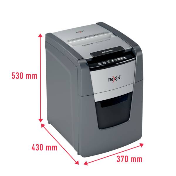 Destructeur de documents Rexel Optimum AutoFeed+ 100M 100 feuille(s) micro-découpage 2 x 15 mm P-5 34 l Détruit égalemen-7
