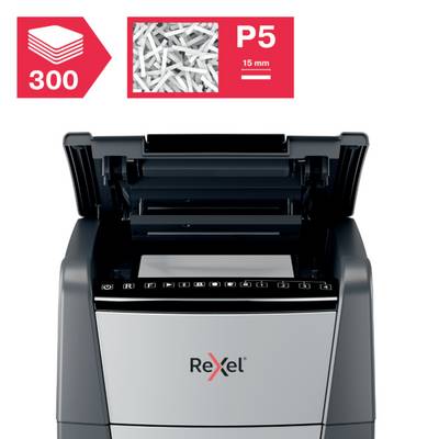 Destructeur de documents Rexel Optimum AutoFeed+ 300M 300 feuille(s) micro-découpage 2 x 15 mm P-5 60 l Détruit égalemen-5