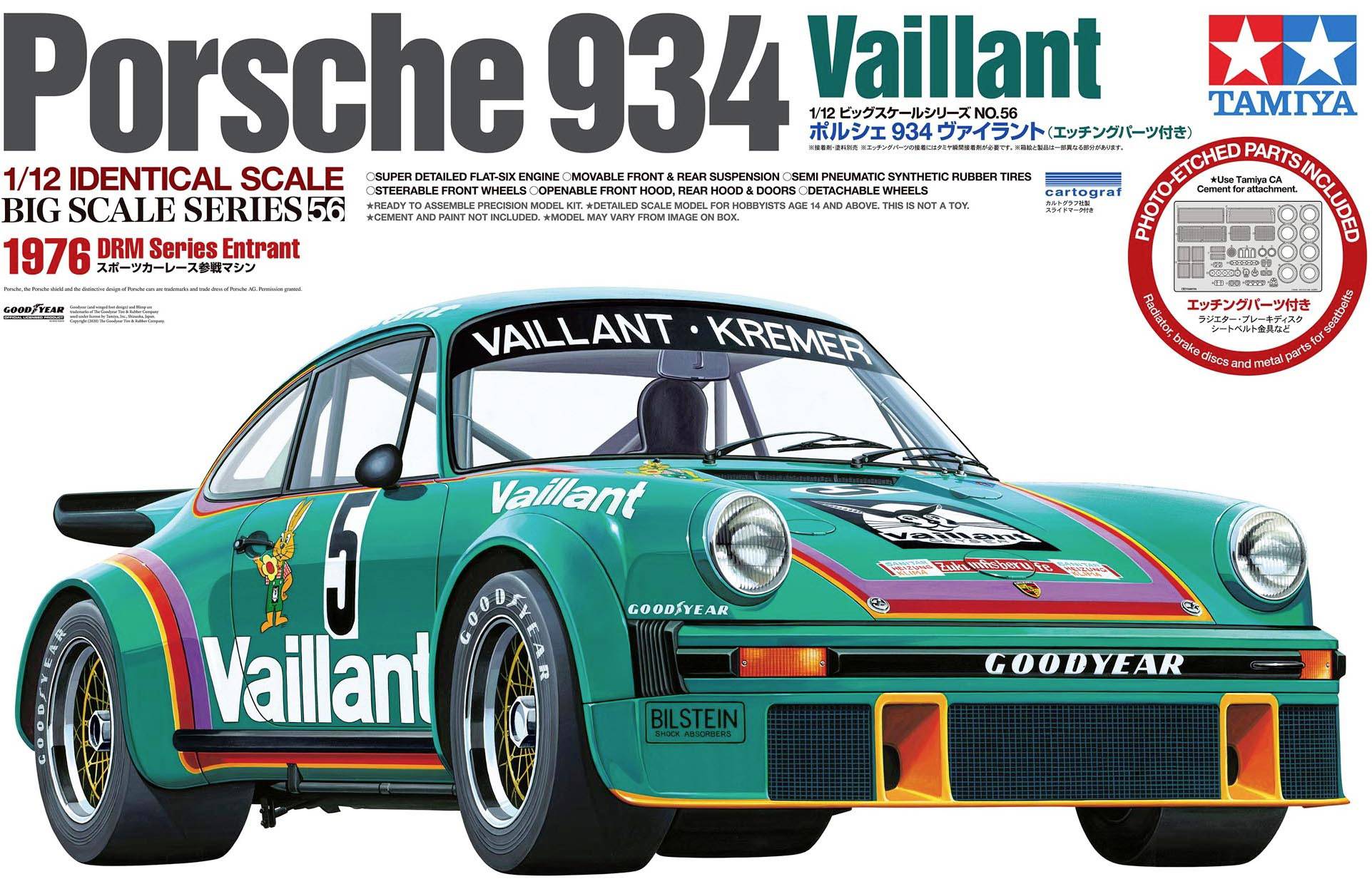 Tamiya 300012056 Porsche 934 Vaillant Maquette de voiture 1:12-11