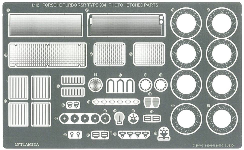 Tamiya 300012056 Porsche 934 Vaillant Maquette de voiture 1:12-1