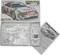 Kit de construction d'une maquette de Toyota Supra GT Castrol de Tamiya. Montre la voiture emballée, les pièces et les instructions.