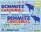 Logo 'Schmitz Cargobull', autocollants avec différentes plaques d'immatriculation, images d'éléphants et stickers pour remorques miniatures.
