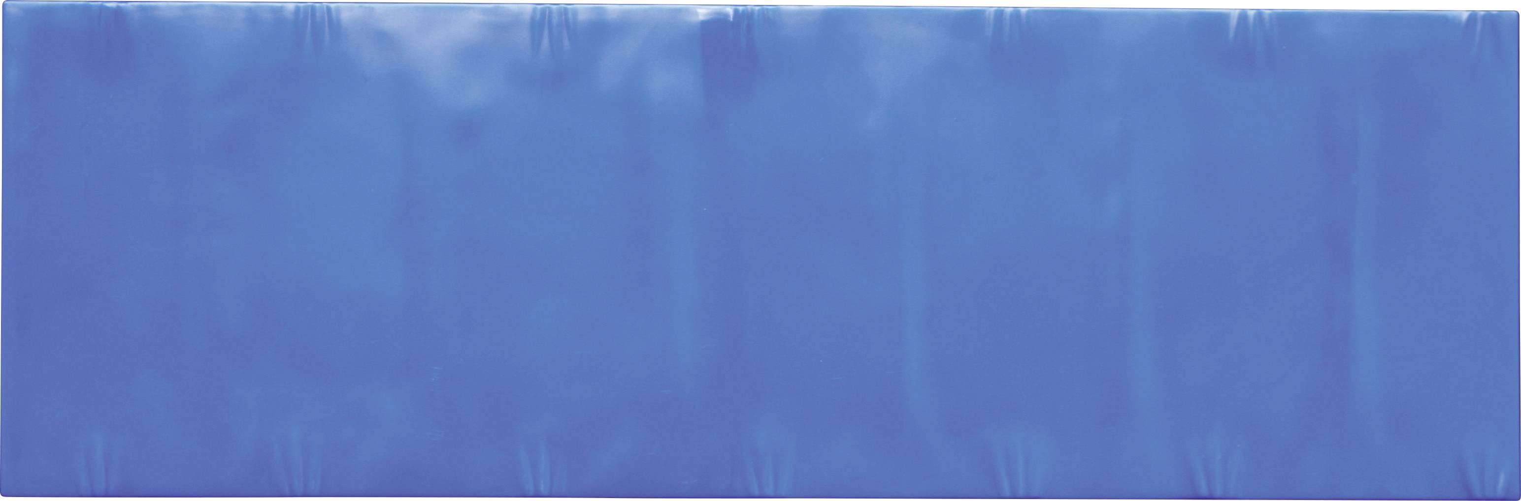 Rectangle bleu sans motif ou texture visible.