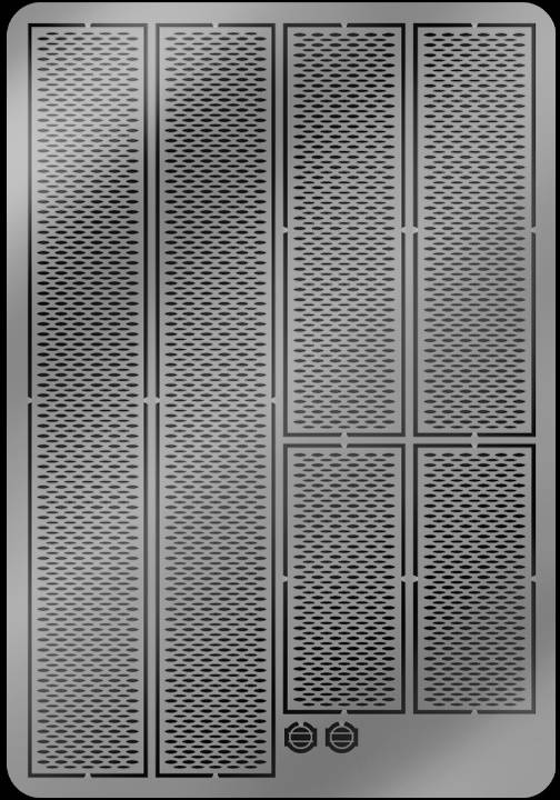 Un plateau de grill rectangulaire pour cuisine avec des trous perforés permettant une meilleure répartition de la chaleur et la cuisson des aliments.