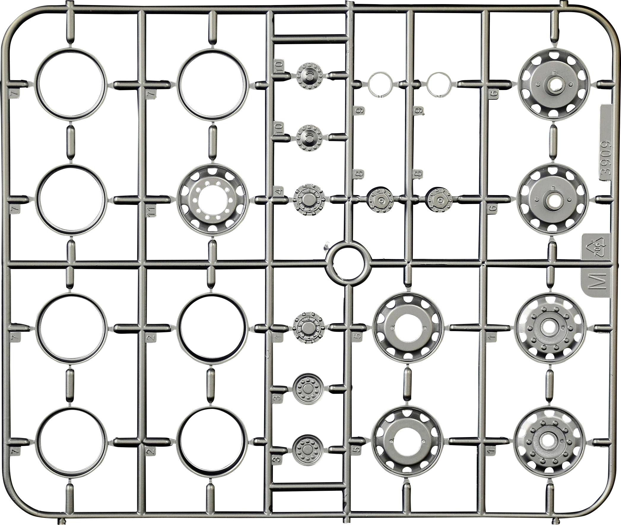 Cadre métallique avec des découpes circulaires de différentes tailles, probablement destiné à la maquette ou à des applications techniques.