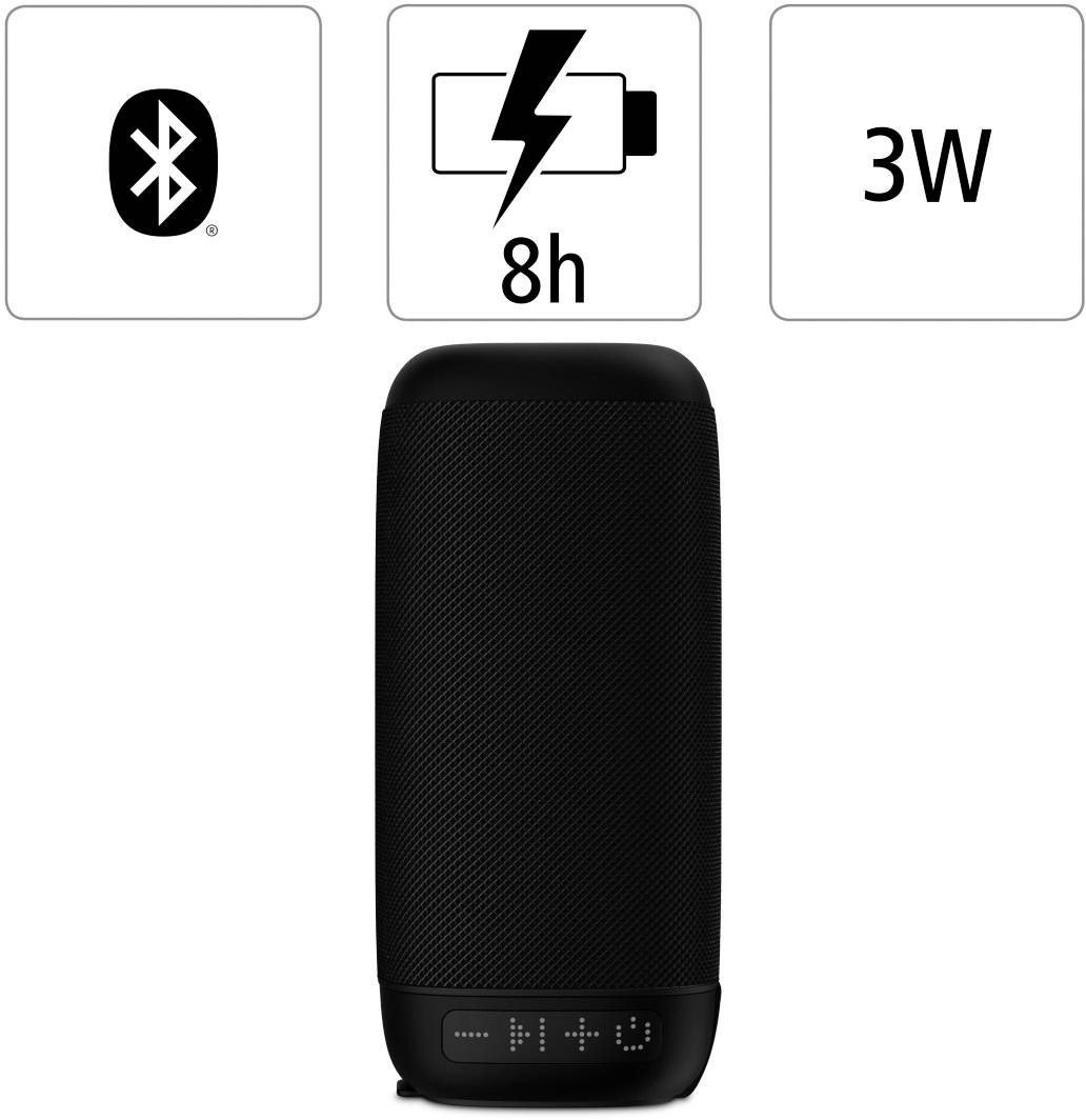 Hama Tube 2.0 Enceinte Bluetooth fonction mains libres noir-5