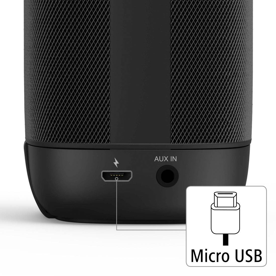 Hama Tube 2.0 Enceinte Bluetooth fonction mains libres noir-7