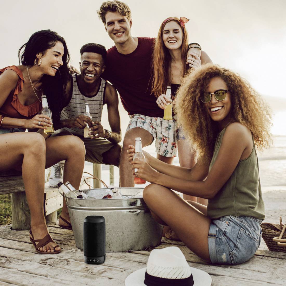 Hama Tube 2.0 Enceinte Bluetooth fonction mains libres noir-2