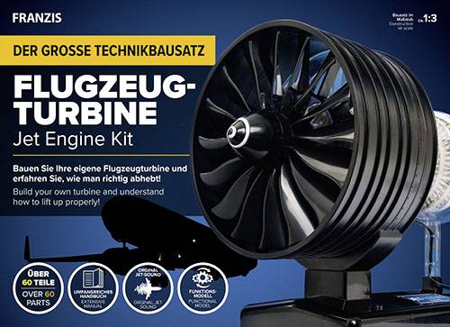 FRANZIS Flugzeugturbine 67131 Kit à assembler à partir de 14 ans-3