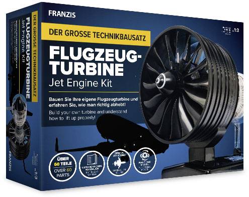 FRANZIS Flugzeugturbine 67131 Kit à assembler à partir de 14 ans-4