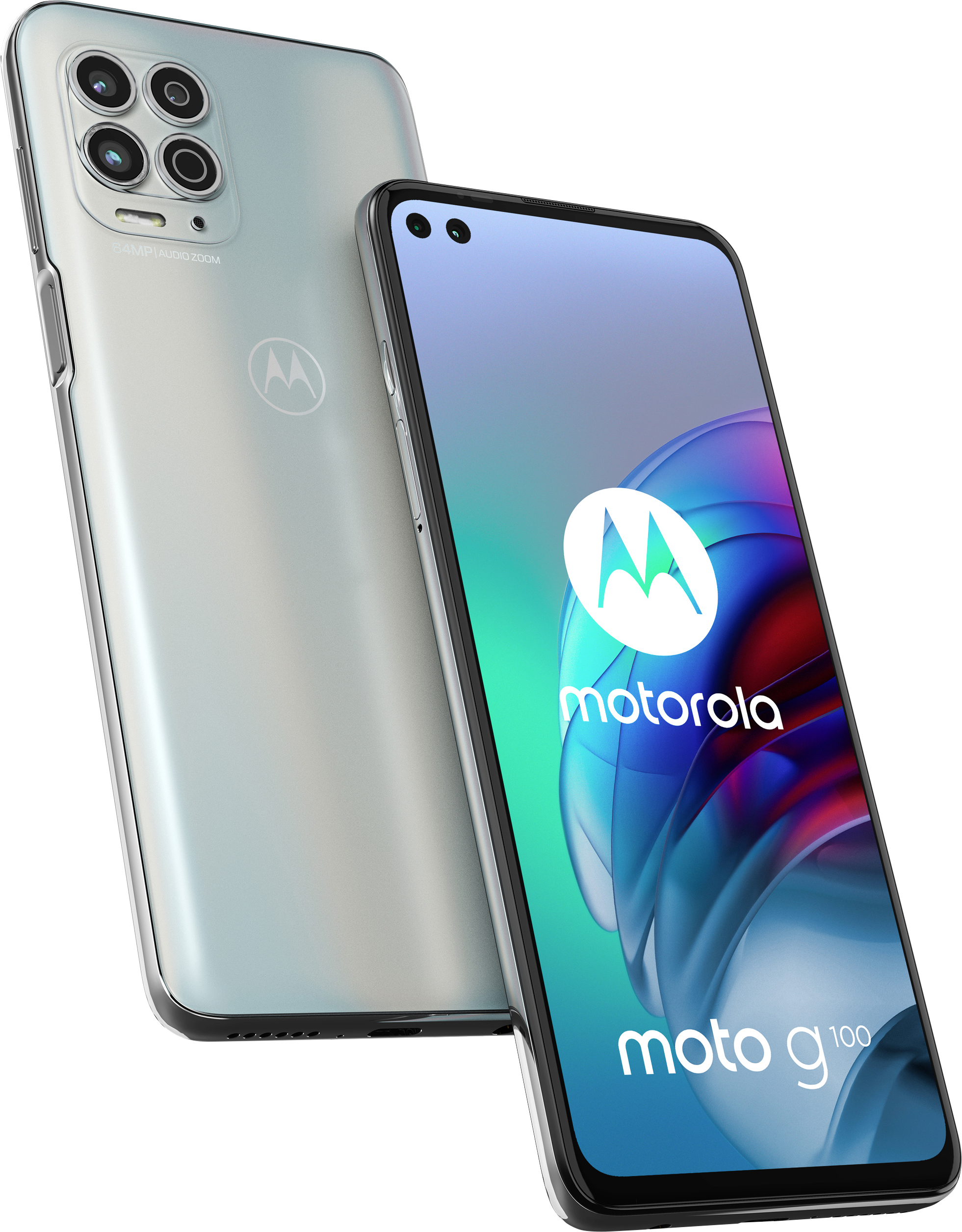 Smartphone Motorola moto G100, blanc