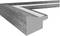 Profilé d'angle avec aspect bois noir, adapté pour la pose sur carrelage ou revêtement.