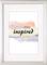 Image d'un cadre portant l'inscription « stay inspired » sur un fond aquarelle abstrait et coloré.