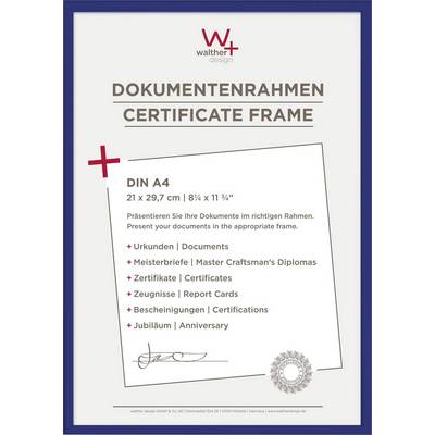 Cadre de documents pour documents au format DIN A4. Présentation de certificats, attestations et diplômes dans un cadre adapté.