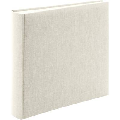 Un album photo simple, relié en beige avec une couverture rigide, prêt à accueillir des souvenirs personnels.