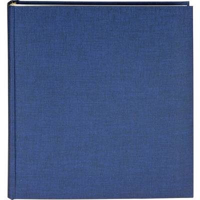 Livre bleu à couverture rigide sans texte ou marquage visible.