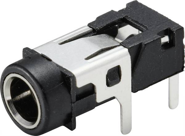 TRU COMPONENTS TC-9465728 Jack 3.5 mm embase femelle horizontale Nombre de pôles: 3 stéréo noir 1 pc(s)
