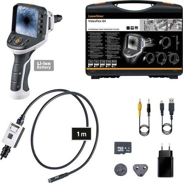 Endoscope Laserliner 082.244A Ø de la sonde: 9 mm Longueur de sonde: 1 m
