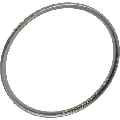 Un anneau filtrant fin et rond avec des inscriptions sur le bord. L'anneau est transparent et présente une structure fine sur sa surface.