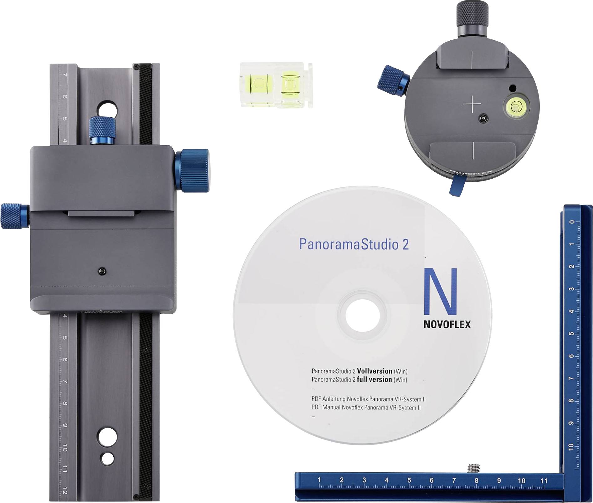Novoflex Système panoramique Filetage extérieur=1/4", 3/8" Filetage intérieur 1/4"