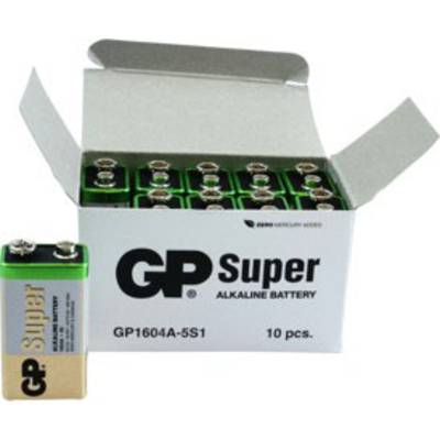 GP Batteries GP1604A / 6LR61 Pile 6LR61 (9V) alcaline(s) 9 V 10 pc(s)