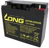 Long WP18-12SHR WP18-12SHR Batterie au plomb 12 V 18 Ah plomb (AGM) (l x H x P) 181 x 167 x 76 mm raccord à vis M5 certification VdS, auto-décharge réduite, sans entretien