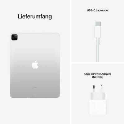 Apple iPad Pro 12.9 (5e génération) WiFi + Cellular 256 GB argent 32.8 cm (12.9 pouces) 2732 x 2048 Pixel-6