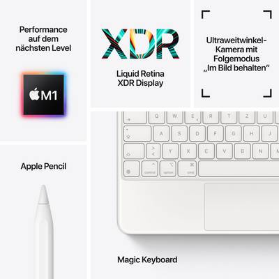Apple iPad Pro 12.9 (5e génération) WiFi + Cellular 256 GB argent 32.8 cm (12.9 pouces) 2732 x 2048 Pixel-8