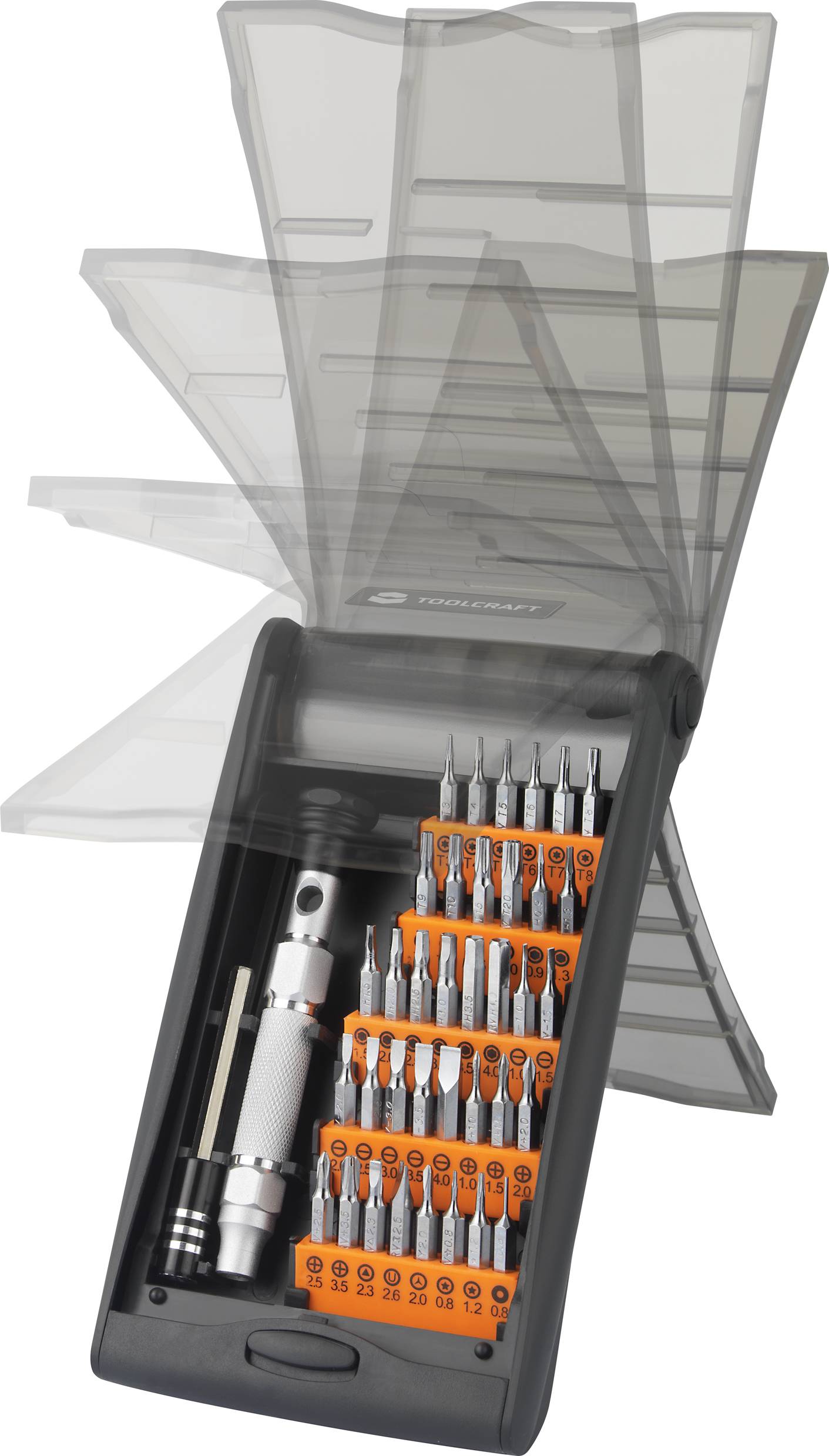 TOOLCRAFT pour l'électronique et la mécanique de précision, pour l'atelier Tournevis porte-embouts 38 pièces-3