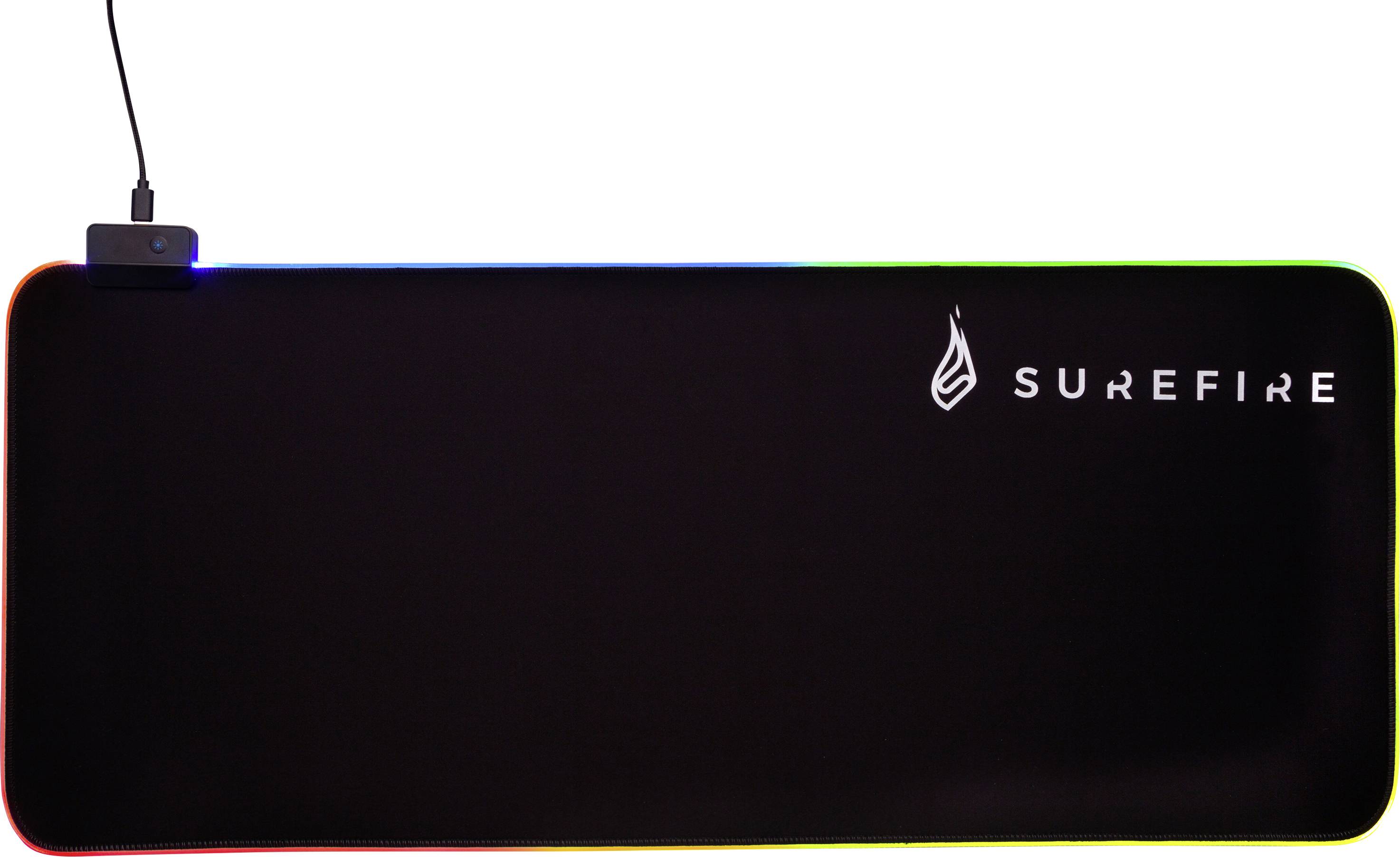 Surefire Gaming Silent Flight RGB-680 Tapis de souris de gaming éclairé noir-0