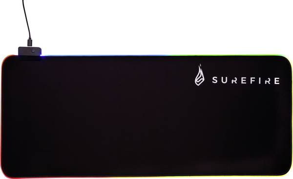 Surefire Gaming Silent Flight RGB-680 Tapis de souris de gaming  éclairé noir