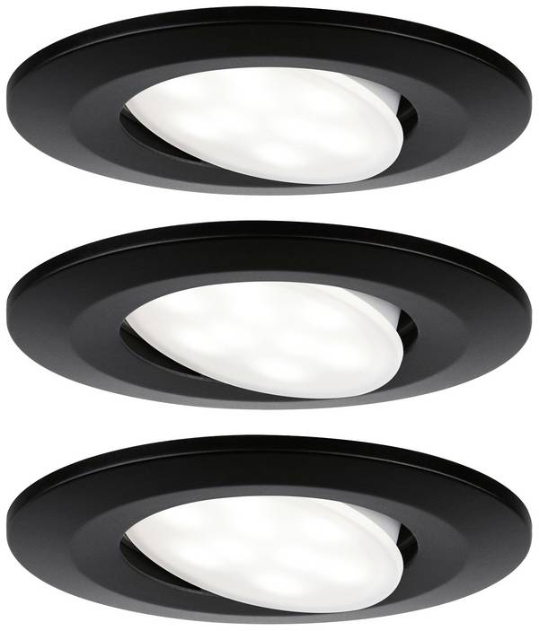 Paulmann 99991  Luminaire à LED encastrable   LED LED intégrée 18 W noir (mat)