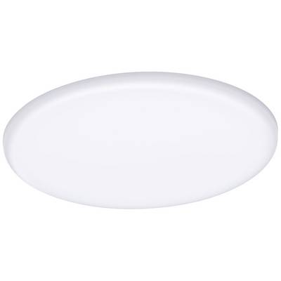 Plafonnier LED blanc, rond, au design épuré et moderne, adapté aux espaces de vie ou de travail.