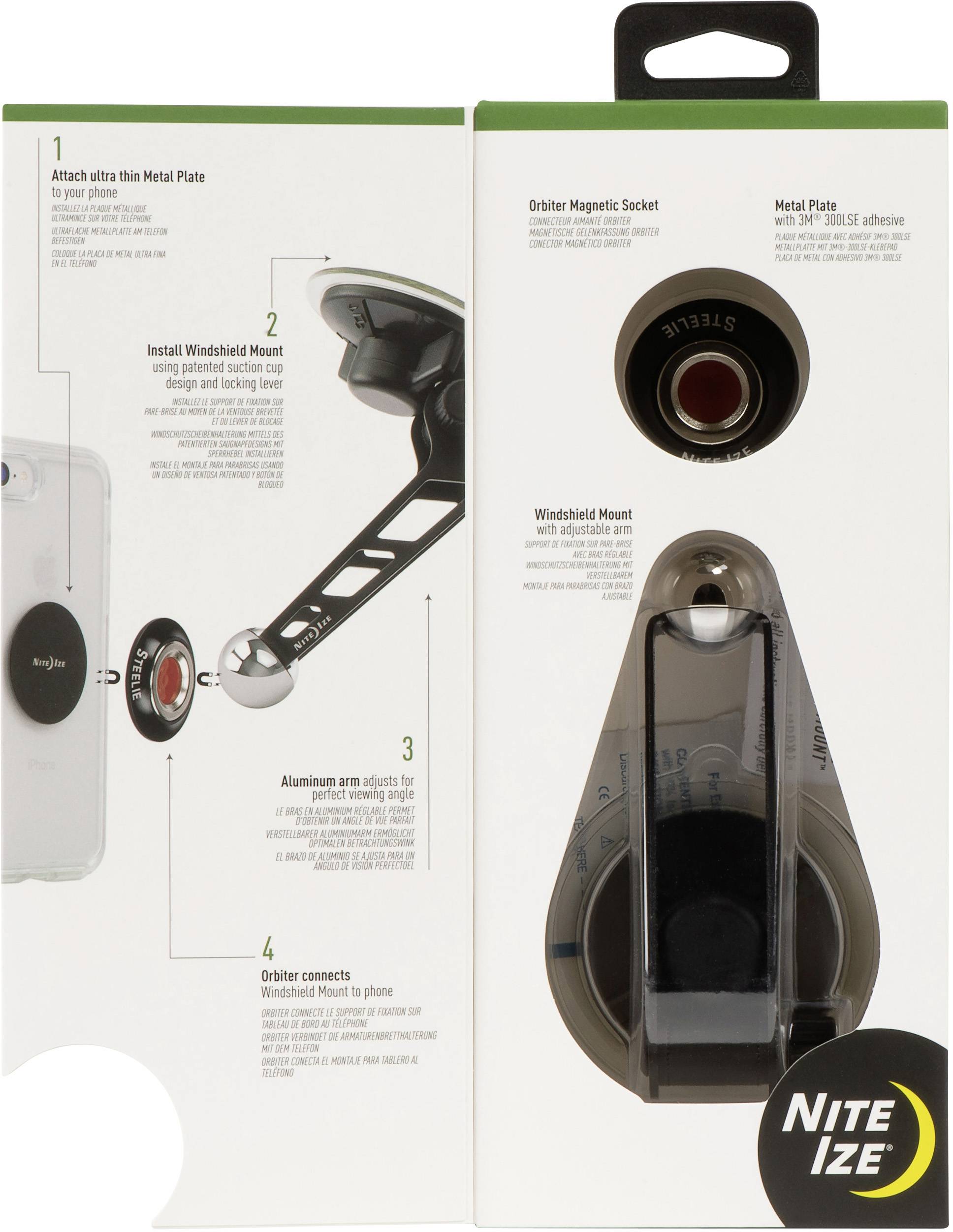 NITE Ize Orbiter™ Windshield Kit Support de téléphone portable pour voiture-2
