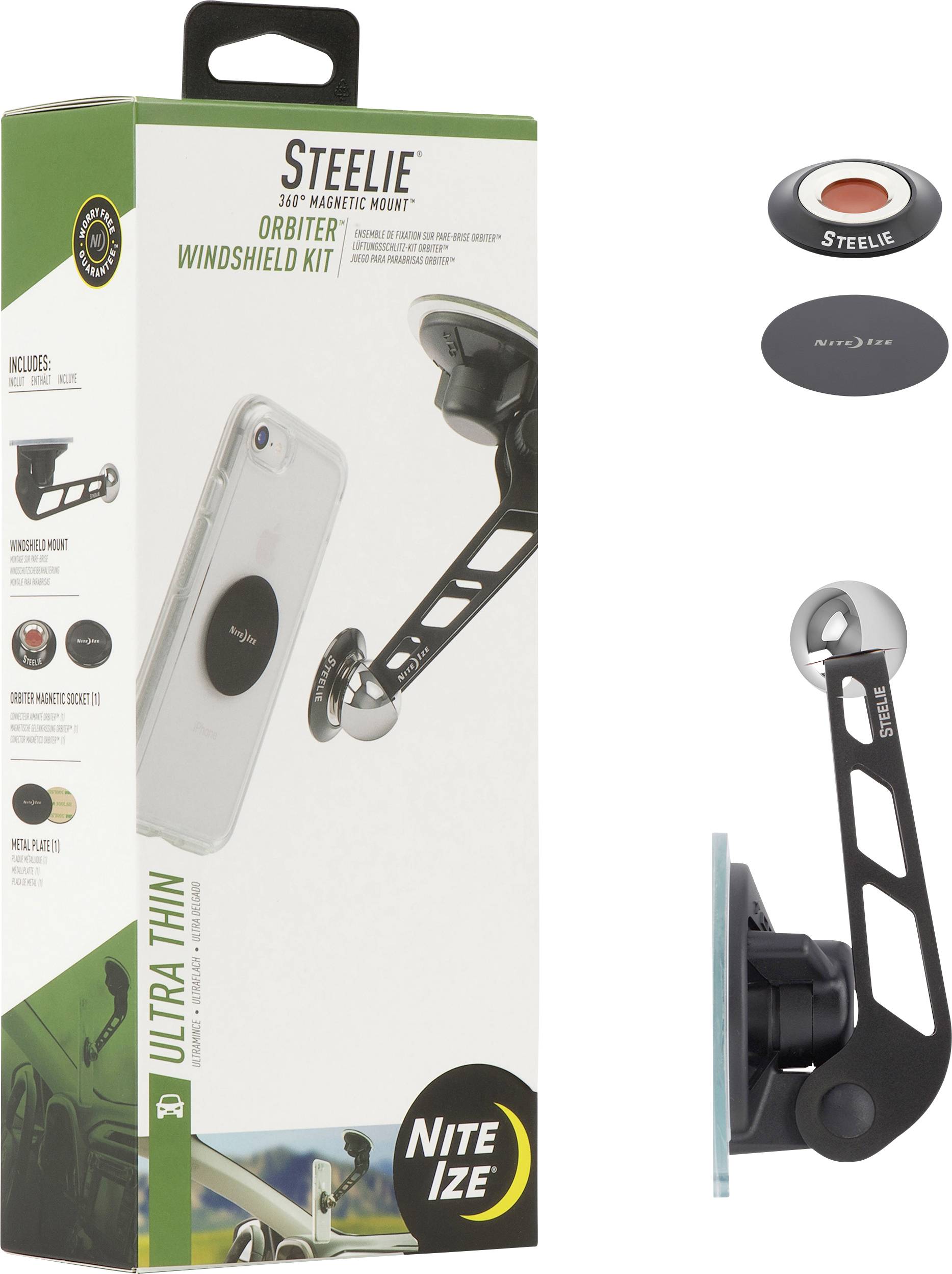 NITE Ize Orbiter™ Windshield Kit Support de téléphone portable pour voiture-12