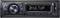 Autoradio avec affichage numérique indiquant 'DKULTUR'. À gauche se trouvent les commandes de volume et de fonctions. Connecteurs pour carte SD et AUX à droite.