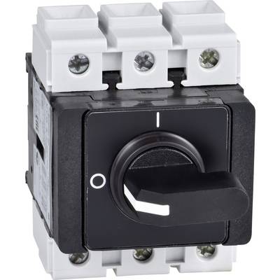 Interrupteur à deux positions, '0' pour éteint et 'I' pour allumé. Levier noir sur boîtier blanc, utilisé dans l'installation électrique.