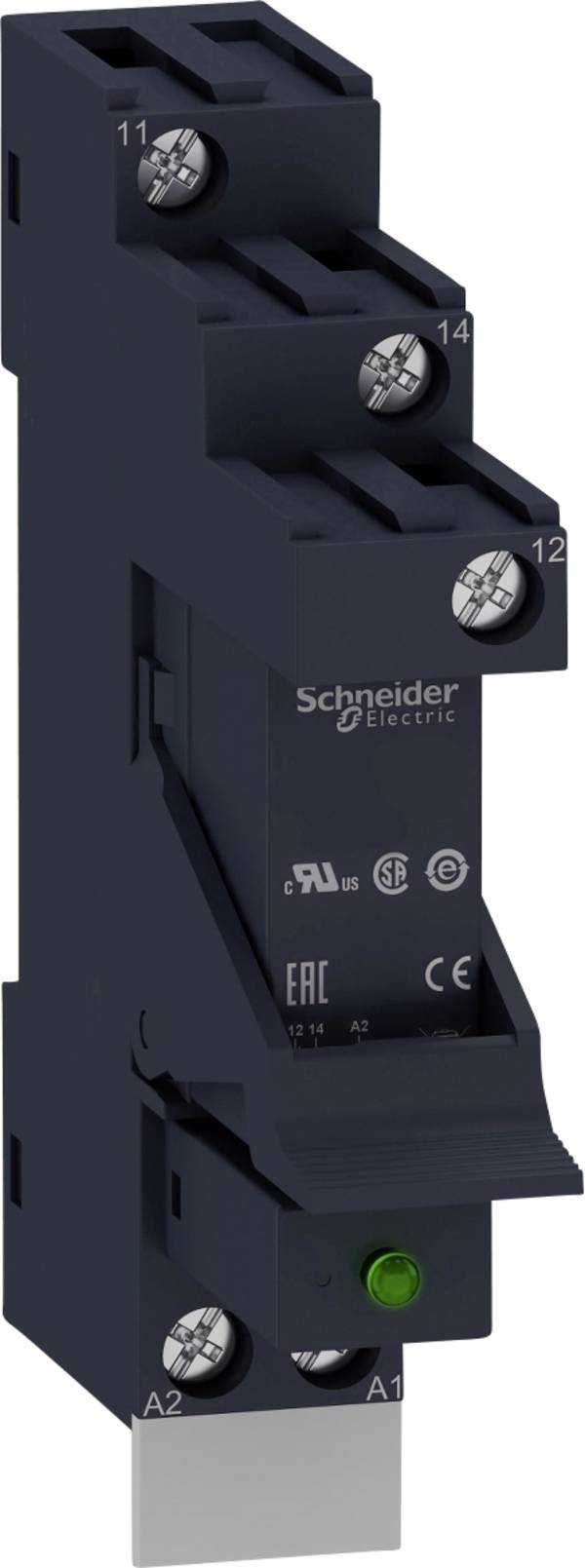 Schneider Electric RSB1A120P7PV Relais d'interface Tension nominale: 230 V/AC Courant de commutation (max.): 12 A 1 inverseur (RT) Piece 30 pc(s)
