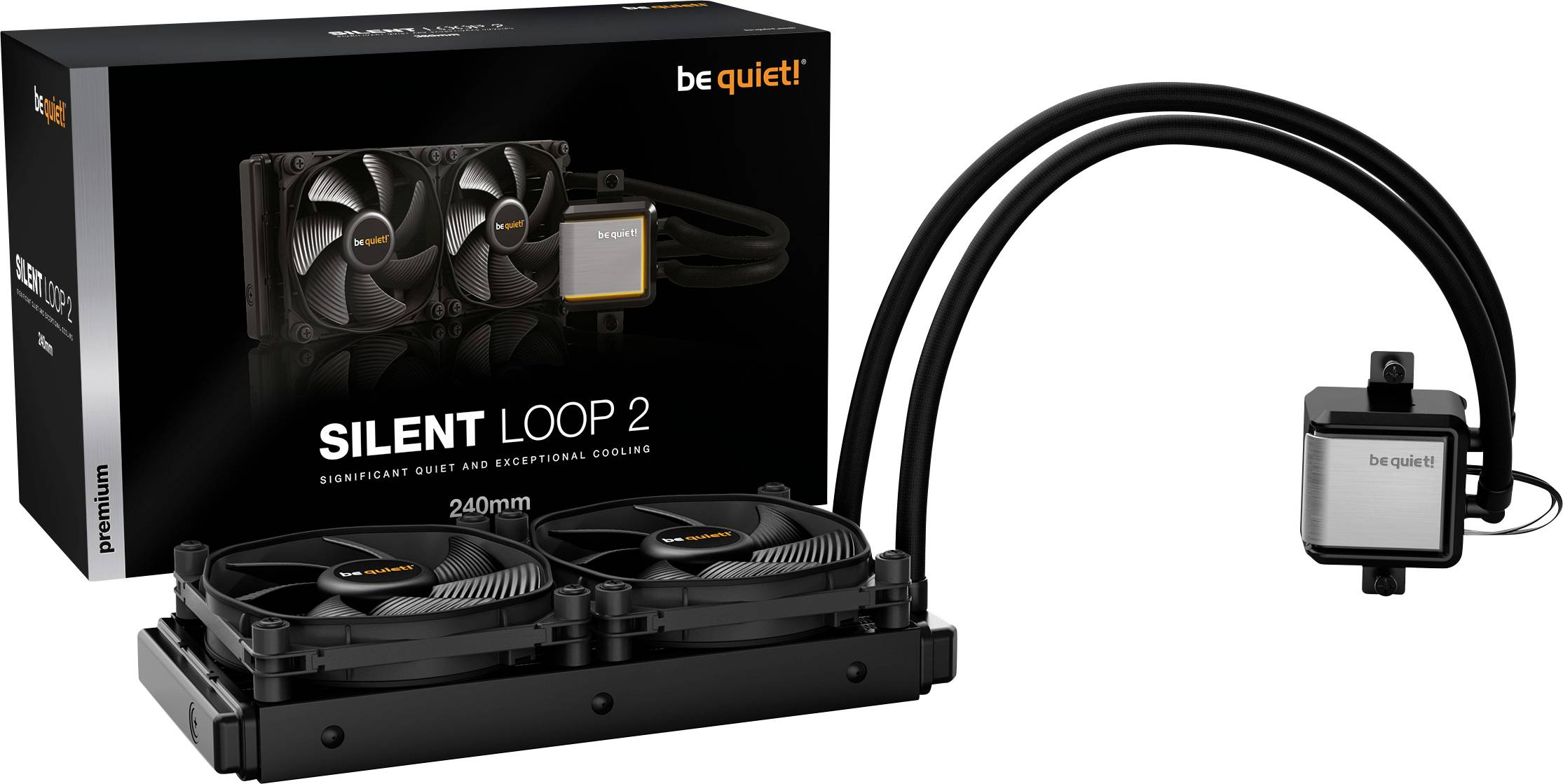 BeQuiet SILENT LOOP 2 240mm Système de refroidissement à l'eau pour PC-2