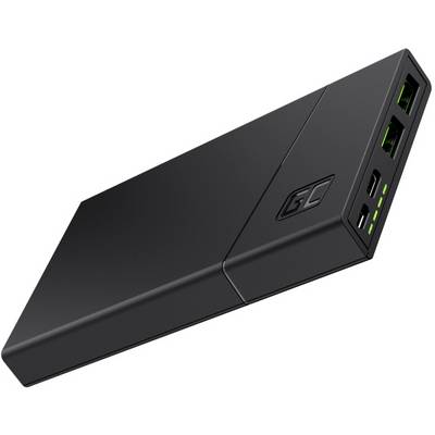 Green Cell PowerPlay10 Powerbank (batterie supplémentaire) 10000 mAh Quick Charge 3.0, Power Delivery LiPo noir affichag-0