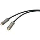 Câble de raccordement SpeaKa Professional USB-C® USB-C® mâle, USB-C® mâle 10.00 m noir SP-9505620 gaine TPE Câble d'affi