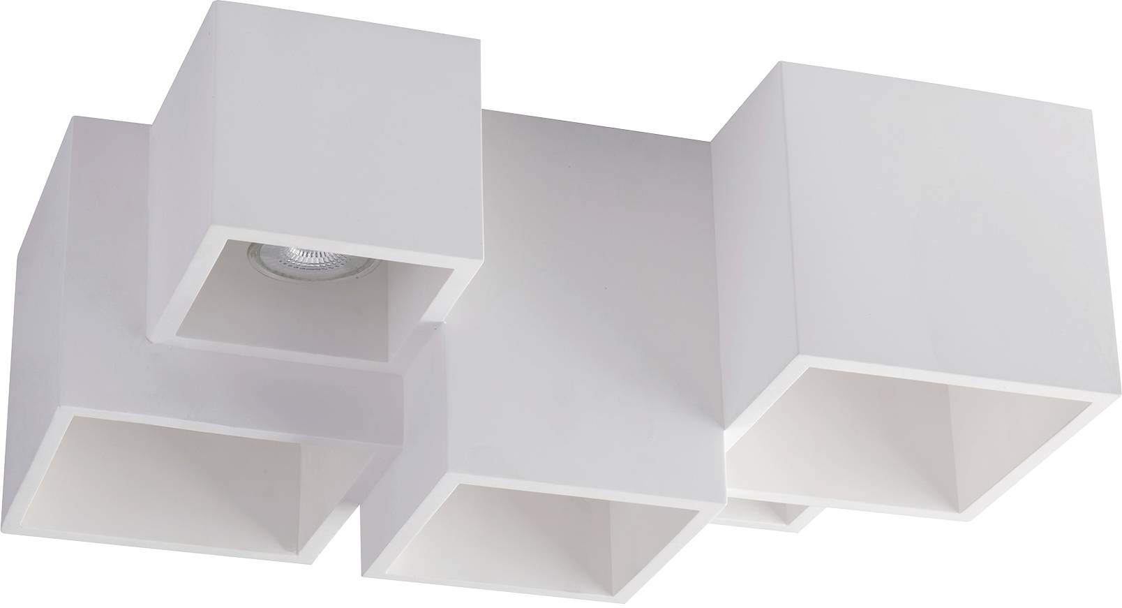 ECO-Light I-FOSTER-PL5 FOSTER Plafonnier GU10 45 W blanc