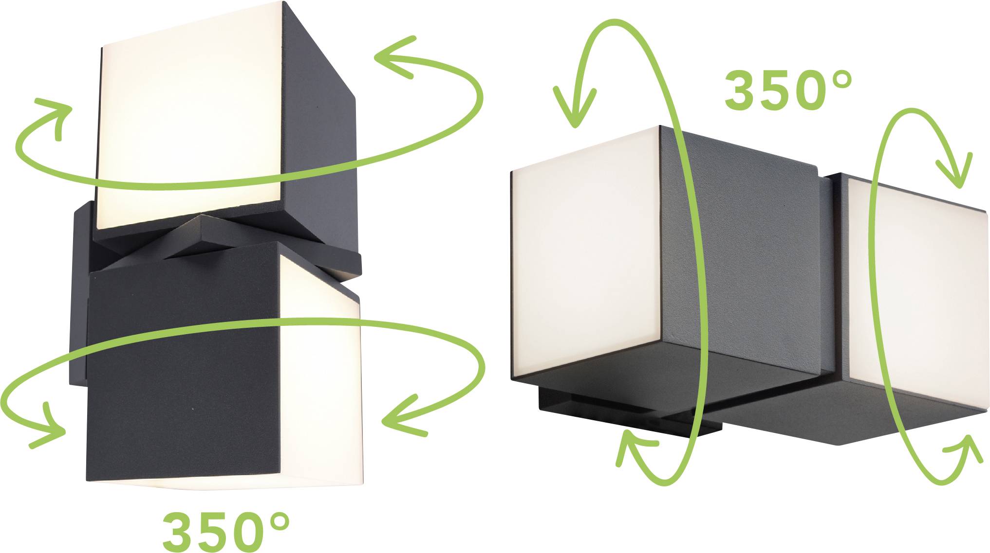 Lutec CUBA 5193808118 Applique LED extérieure 23 W anthracite-10