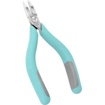 Pince à bec vert ; utilisée pour couper du fil ou pour des travaux de mécanique de précision ; marquage 'Weller' sur l'outil.