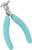 Pince avec poignées turquoises, marque 'Weller'. Développée pour couper et dénuder des fils dans des applications électroniques.