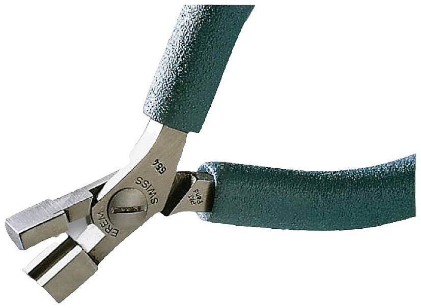 Pince avec manche vert et tête de coupe argentée, adaptée aux travaux de précision et à la coupe précise.
