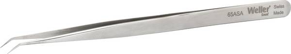 Weller Erem® 65ASA  Pince brucelle de précision   pointue, courbée à 50°, extra-fine 140.00 mm