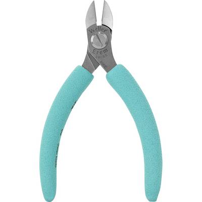 Pince coupante avec poignées bleues, adaptée pour la coupe précise de fils et de petits composants.